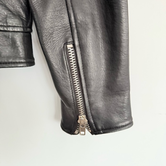 RARE Paul & Joe "Buffy" Lamb Moto Leather Jacket saint Laurent look alike Biker - Picture 3 of 9